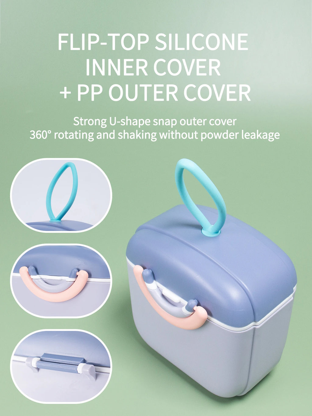 1 Pc Portable Baby Powdered Milk Box, Leak-Proof Powdered Milk Container for Newborns