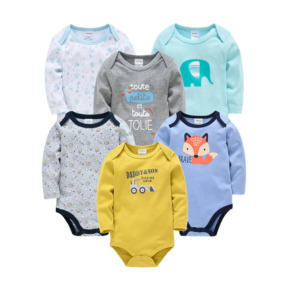 Body Bébé – 3/6 pcs Coton Manche Longue