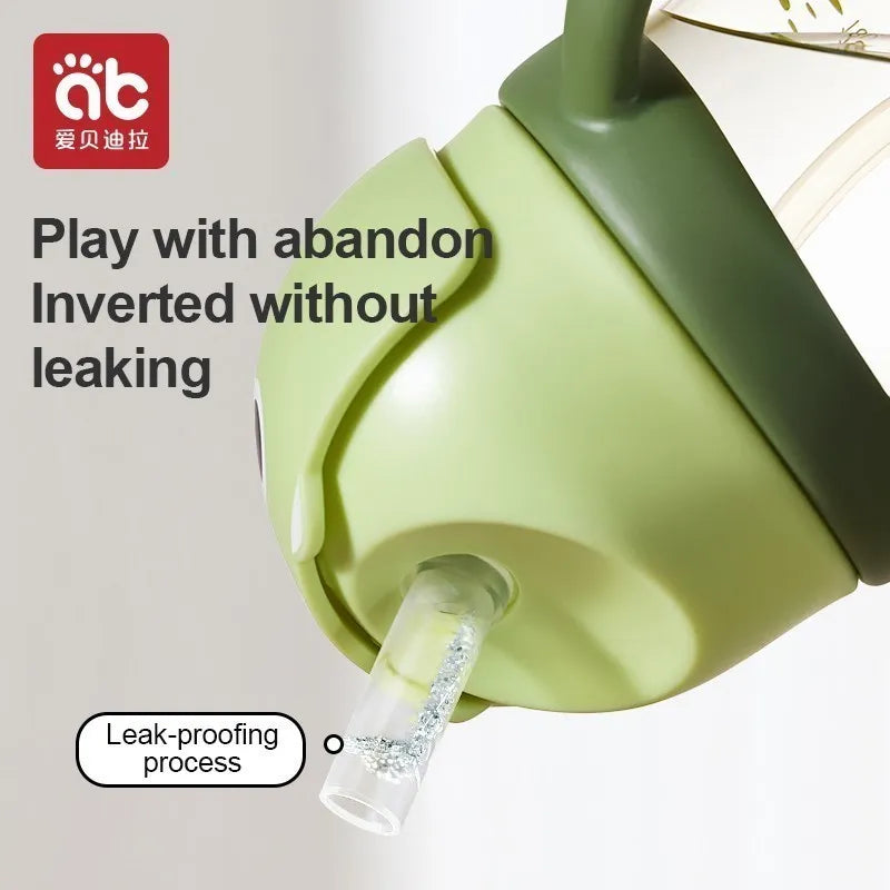 AIBEDILA Baby Drinking Cup Baby Glass Cups Kids Cup With Straw Water Bottles for Kids Children's Water Bottle Items Mother Solid