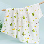 Serviette de bain bébé 4 couches en gaze de coton