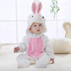 0-4T Big Size Baby Rompers Winter Warm Christmas Baby Jumpsuits Unicorn Kigurumi Pajamas Onesies for Babies Newborn Baby Clothes