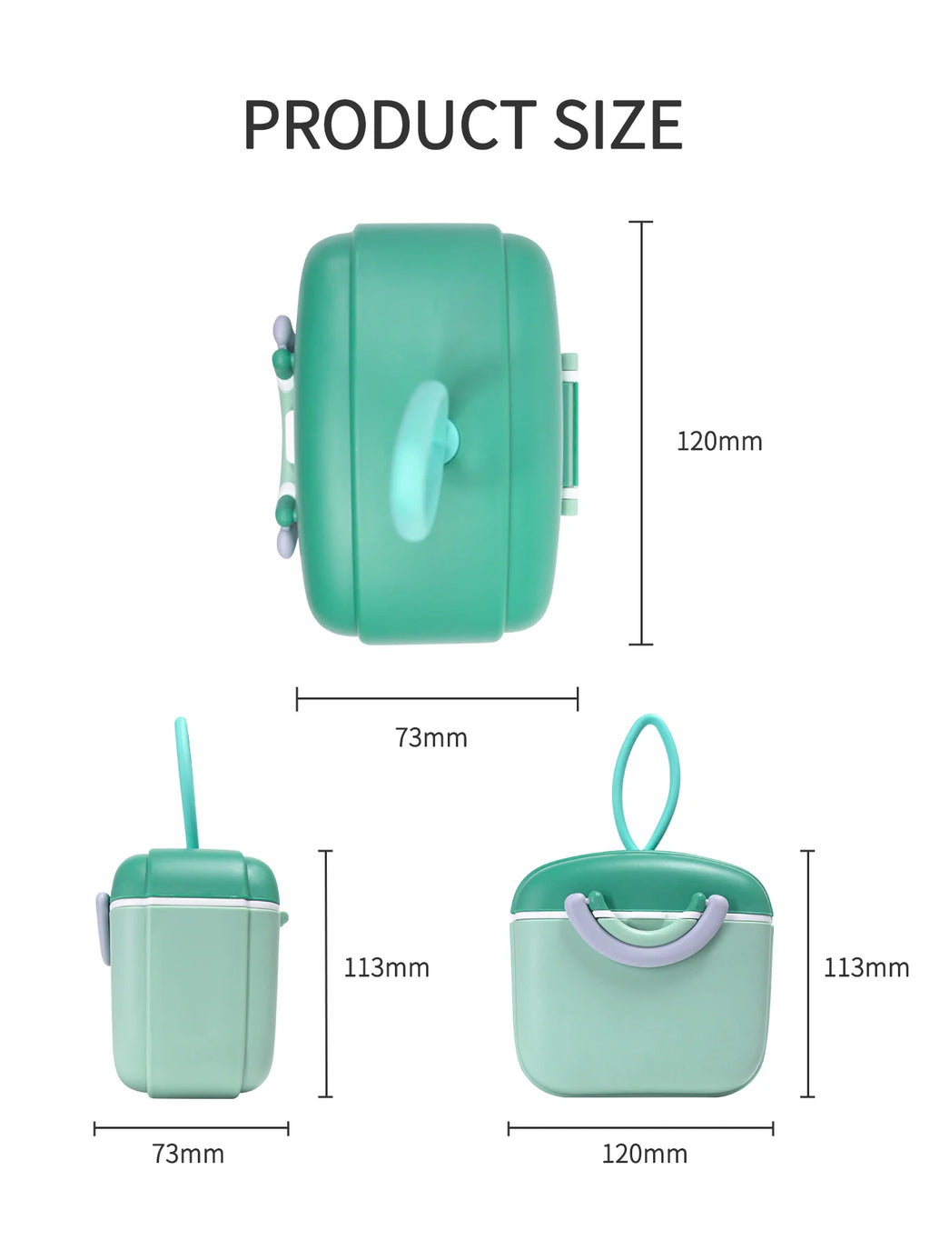 1 Pc Portable Baby Powdered Milk Box, Leak-Proof Powdered Milk Container for Newborns