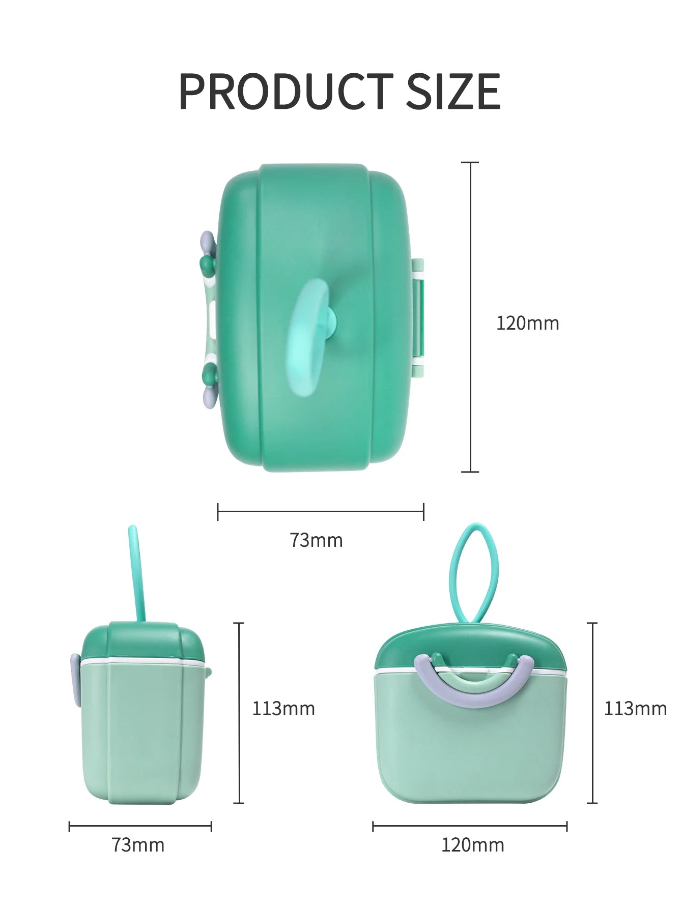 1 Pc Portable Baby Powdered Milk Box, Leak-Proof Powdered Milk Container for Newborns