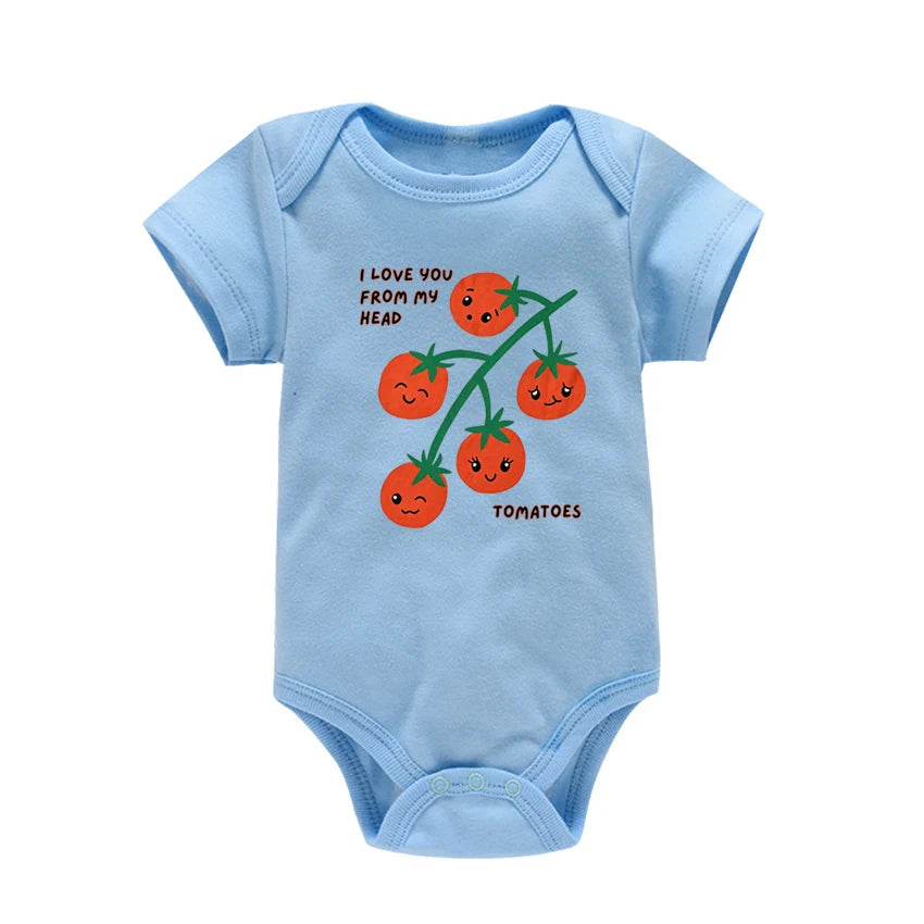 Newborn Baby Summer Rompers Infant Bodysuits Short Sleeve Jumpsuit “You Are So Loved” Baby Boy Girl Clothes Cotton  0-24 Months
