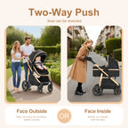 Baby Stroller 3 in 1 Lightweight for Newborn Mother Kids Portable Folding Carriage Luxurious Pushchair Car Seat Travel Pram