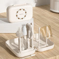 Portable Silicone Baby Bottle Brush Set - Travel-Friendly Cleaning Kit with Storage Box for Infant Milk Bottles