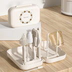Portable Silicone Baby Bottle Brush Set - Travel-Friendly Cleaning Kit with Storage Box for Infant Milk Bottles