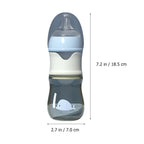 Wide Nursing Bottle Glass PP Material Portable Detachable Easy Clean Infant Feeder for Travel Outdoor Use Baby Feeding