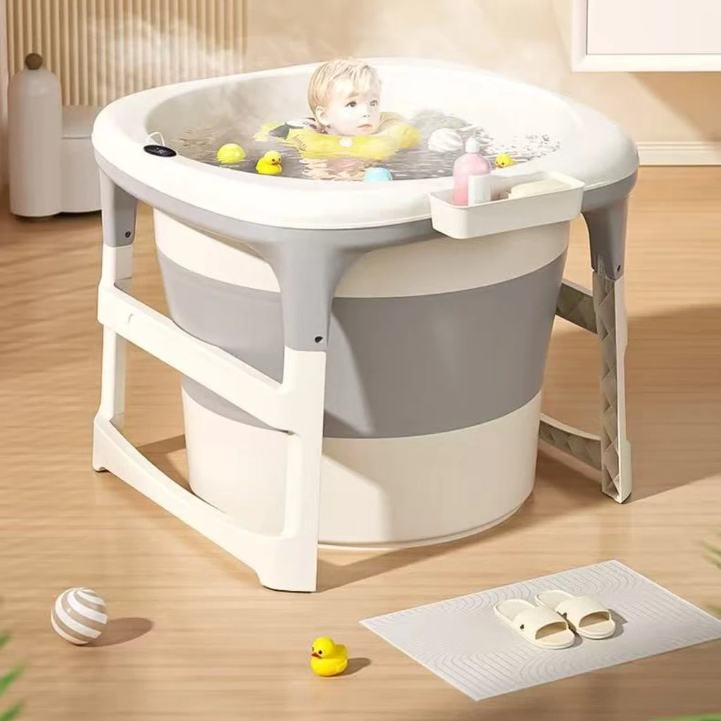Large bathtub for newborn, baby, child, adult, shower or outdoor-Gray