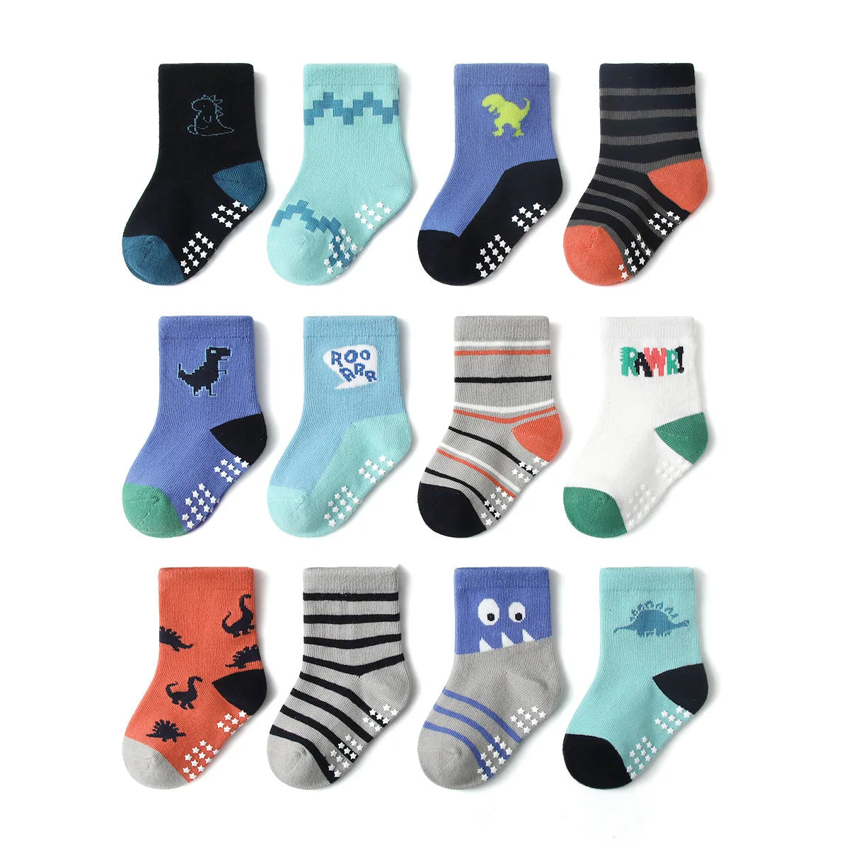 Chaussettes Bébé – Lot Économique 12 pcs