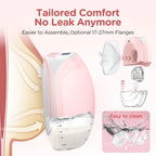 Wearable Breast Pump Electric Breastpumps Hands Free Comfort Milk Collector Lightweight with LED Display 3 Modes & 12 Levels