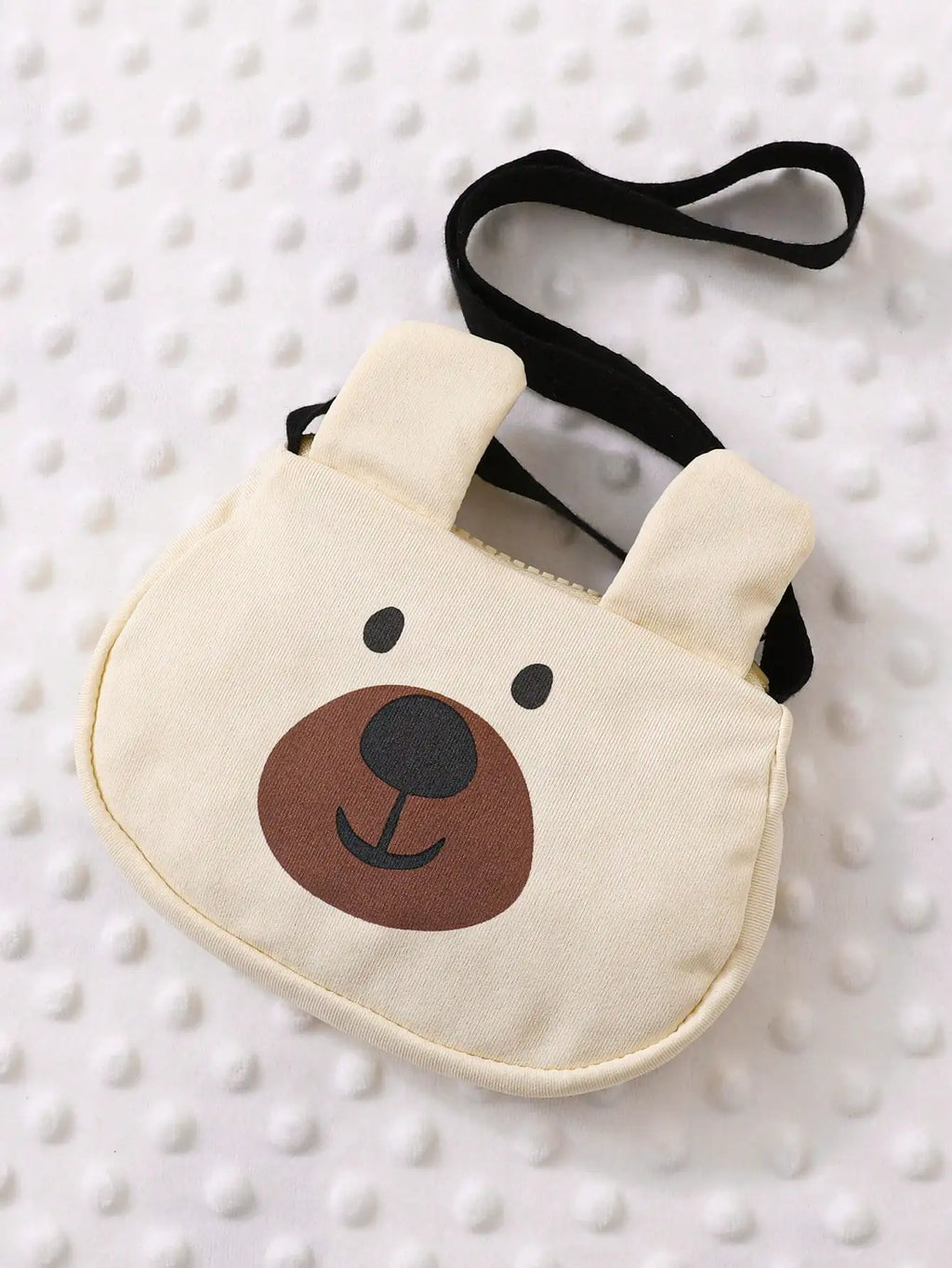 Ensemble Bébé Garçon 3 Pièces – Polo Ours, Short & Sac Bandoulière