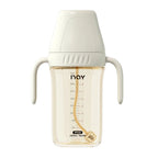 PPSU baby bottle, wide caliber, anti bloating and anti choking, baby learning drink cup, children's milk straw cup