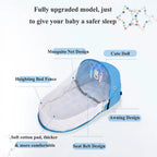 Portable Travel Baby Crib Foldable Baby Cot Nest Multi-function Baby Bed with Protection Mosquito Net Cradle for Newborns Crib