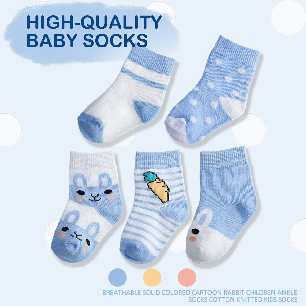Lot 5 Chaussettes Bébé – Grip Hiver