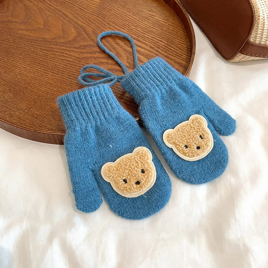 Moufles bébé avec motifs animaux