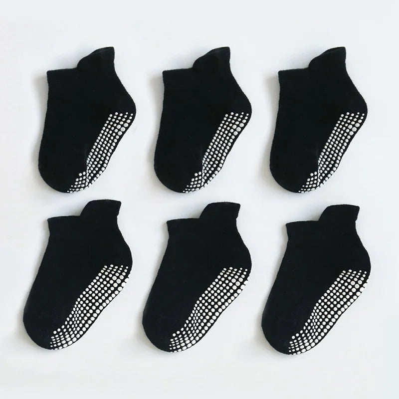 Lot 6 Chaussettes Bébé – Anti-glisse