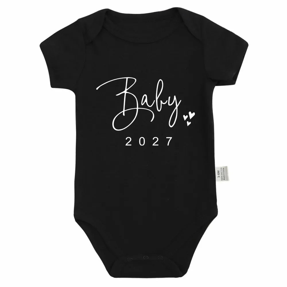 Body Bébé "Baby Coming Soon 2027" – Annonce de Grossesse Originale