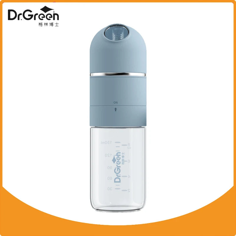Dr.Green 4S Newborn Baby Bottle Wide Mouth Bottle Glass 150mL/240mL Sealed isolation Fast milk filling RemovableWashable Bottles