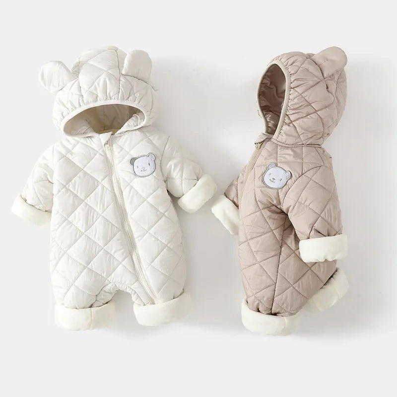 Combinaison Hiver Bébé – Capuche Ours