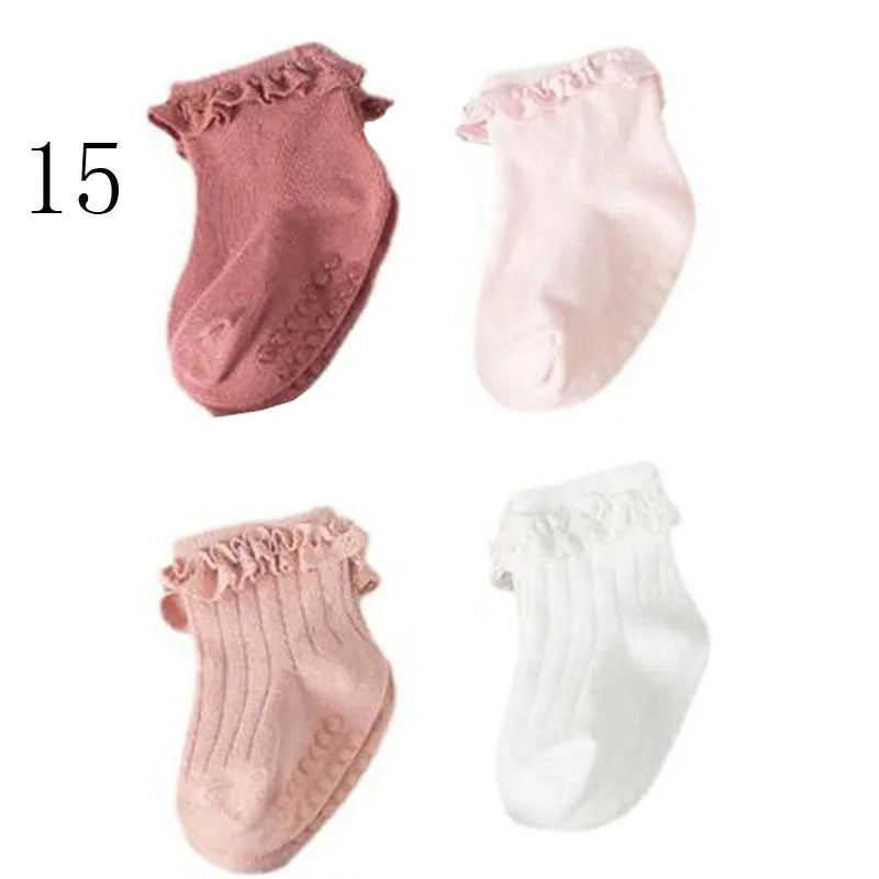 Lot 4 Chaussettes Bébé – Hiver Coton