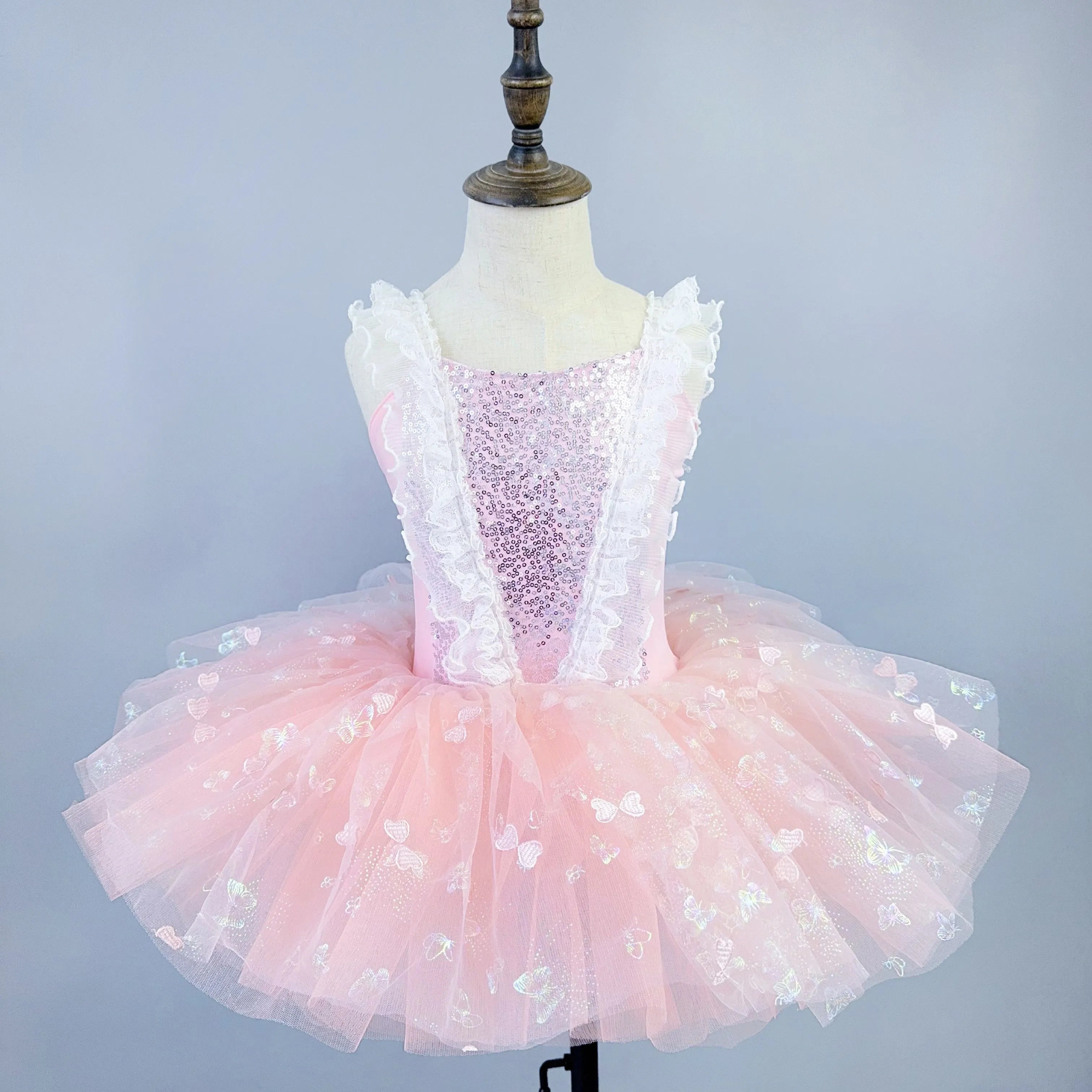 Girls Ballet Performance Costume Vestidos Dance Wear Kids Tutu Ballet Dress Stage Outfit Summer Fashion Princess Dresses
