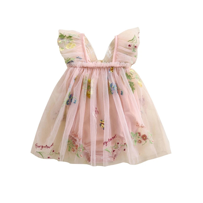 Déguisement Fée Bébé Fille – Robe Tutu avec Ailes de Papillon