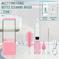 Rechargeable Electric Bottle Brush Set Cleaner Dual Speeds Water Bottle Soothing Item Straw Brushes Milk Stirrer Silicone Brush