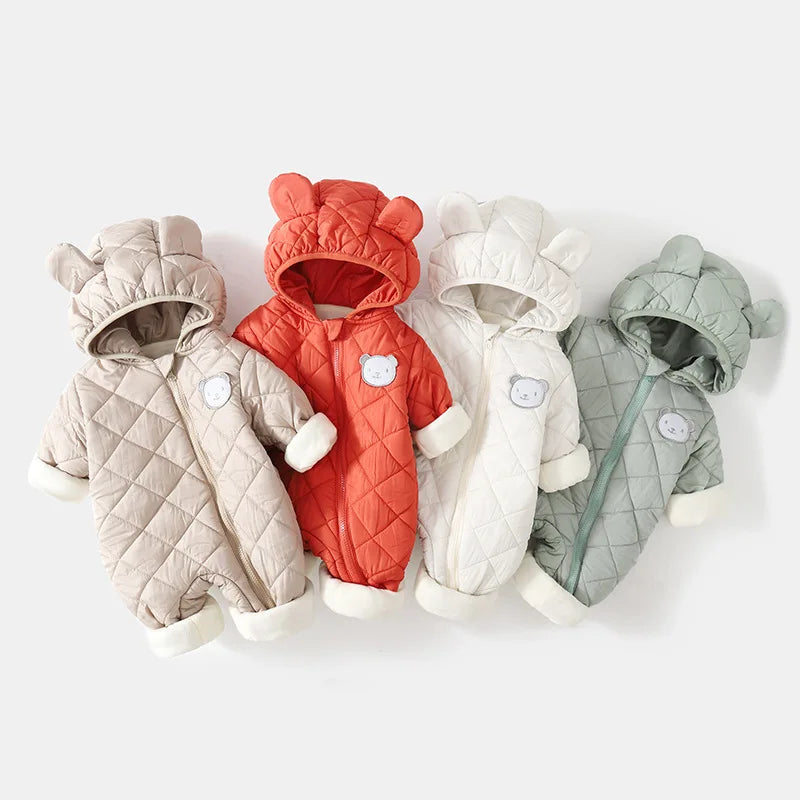 Combinaison Hiver Bébé – Capuche Ours
