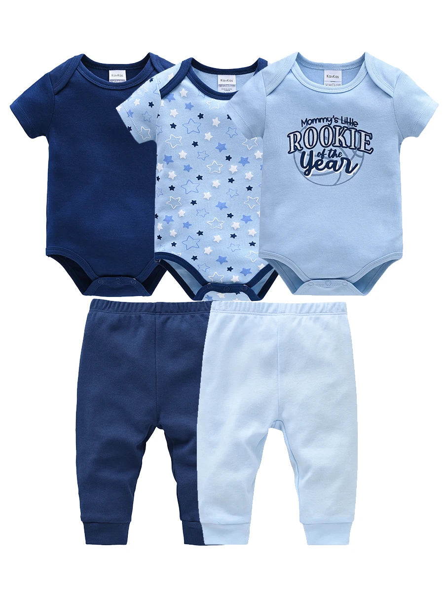Tenue Bébé Garçon – Body + Pantalon Été