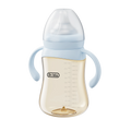 MAMIJOY 160/240/300ml Baby Dot Anti-Colic＆Anti-Bloating PPSU Milk Bottle Kids Drinking Bottle＆Temperature Display Function PS73