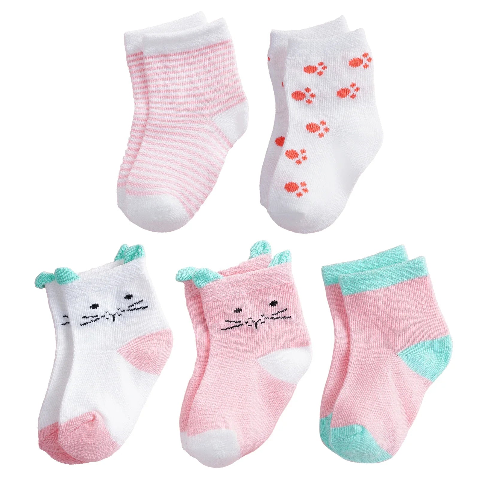 Lot 5 Chaussettes Bébé – Grip Hiver