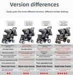EU STOCK Twin strollers kids two seats strollers foldable carriage wholesale baby stroller Front and rear seats