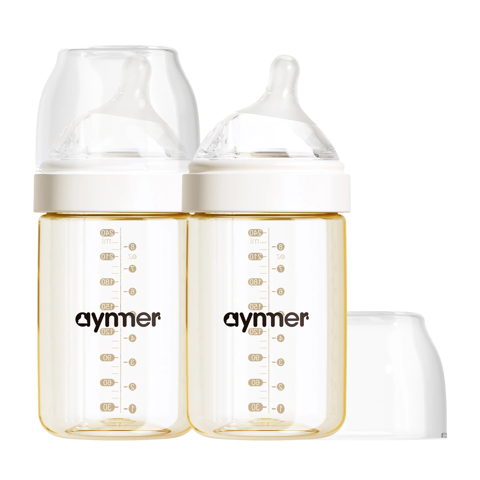 2Pcs Baby Safety PPSU Materials Bottle Newborn Baby Anti Choking Bottles 0-1Y Baby Silicone Nipple Bottle For Newborn Feeding