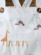 Ensemble Bébé Garçon Été – Barboteuse Sans Manches & Chapeau