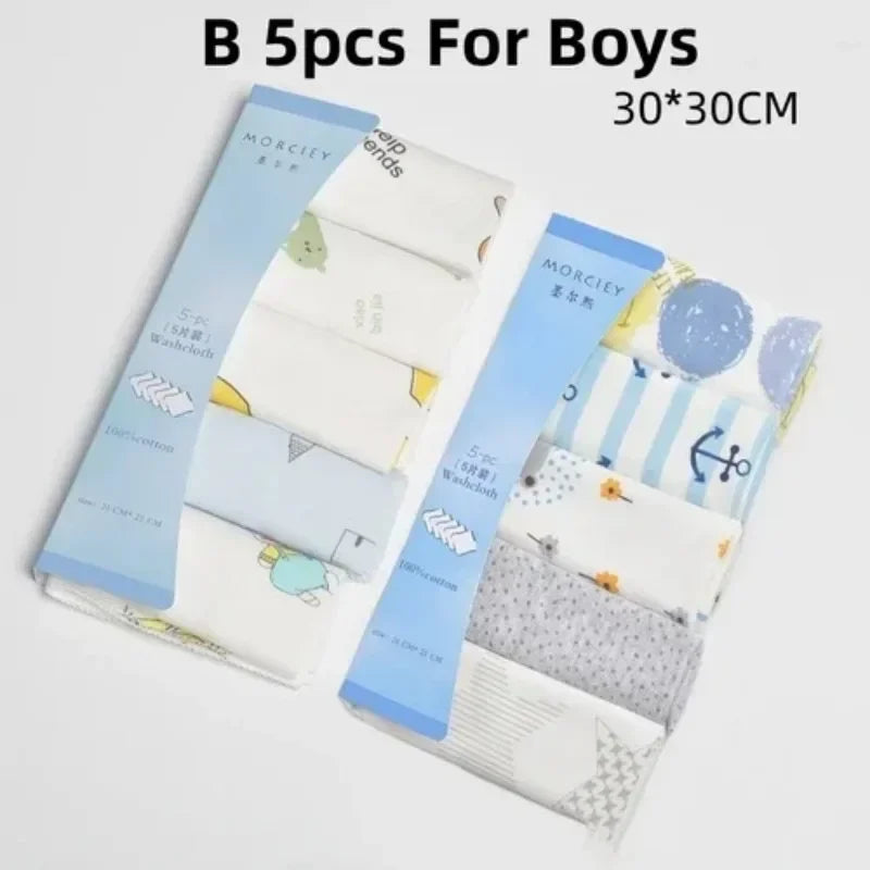 Lot Lingettes Bébé – 5/8 pcs Coton Doux