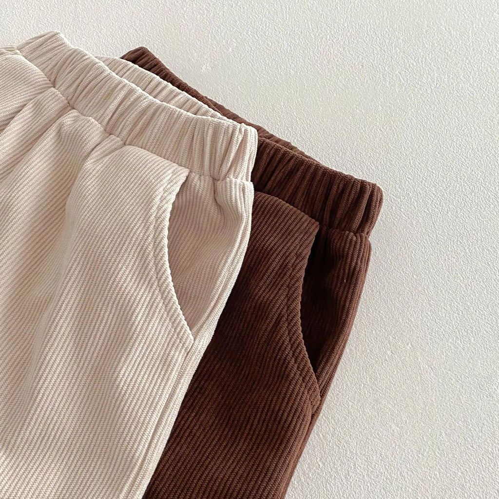 Pantalon Enfant – Velours Côtelé Confort