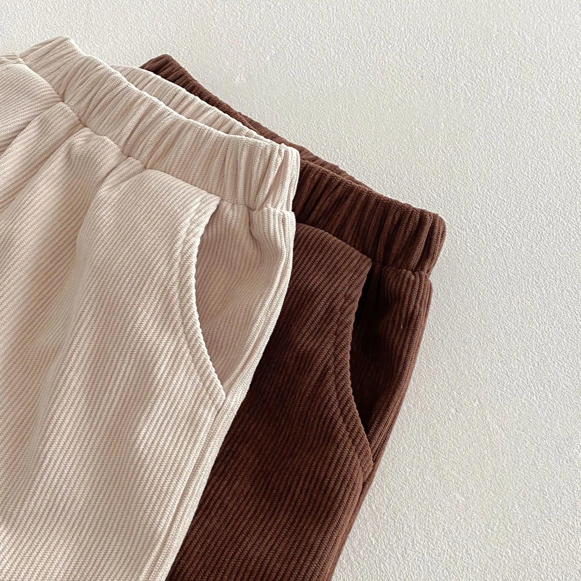 Pantalon Enfant – Velours Côtelé Confort