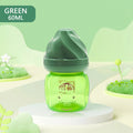 60ml wide diameter baby PP bottle, Cartoon bear shape newborn mini bottle, BPA-free, anti-drop and anti-drop, holiday gift