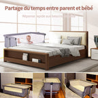 3 In 1 Travel Bed For Babies, Side Bed, Baby Cradle, Baby Bed, Baby Rocker, 6 Height Adjustable, Swing To Sleep, For Infants/Pet