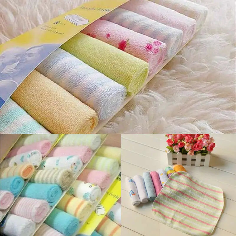 Lot 8 Lingettes Bébé – Coton Doux
