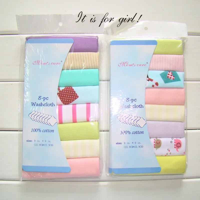 Lot Lingettes Bébé – 5/8 pcs Coton Doux
