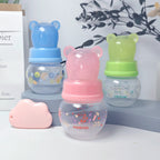 60ml wide diameter baby PP bottle, Cartoon bear shape newborn mini bottle, BPA-free, anti-drop and anti-drop, holiday gift