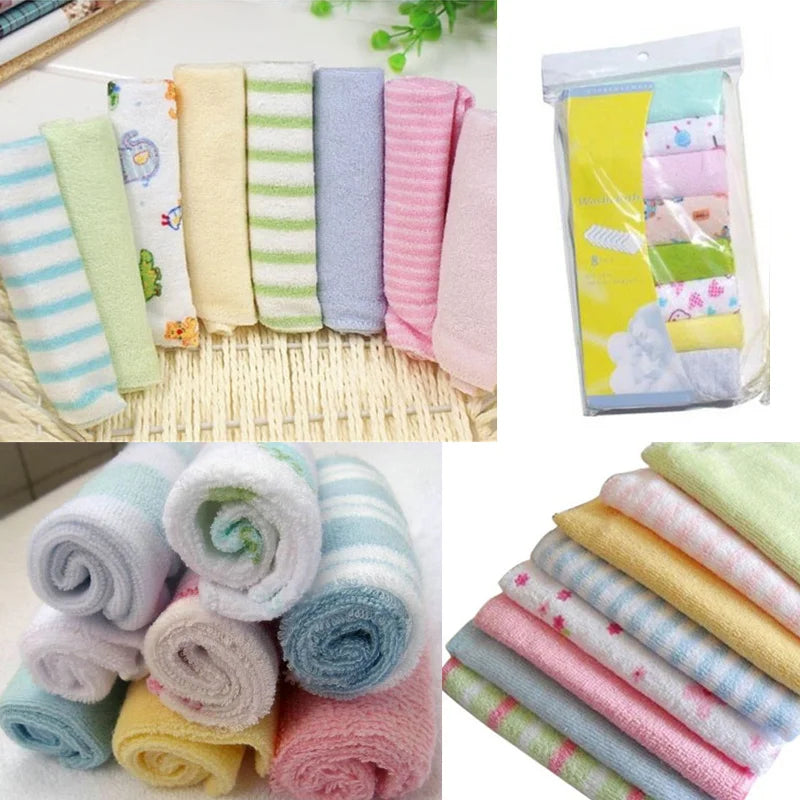 Lot 8 Lingettes Bébé – Coton Doux