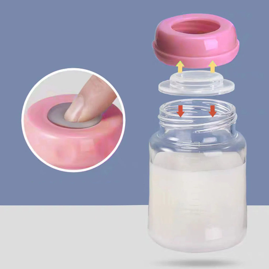 125ml infant PP fresh feeding bottle, standard mouth breast milk bottle, refrigerated storage bottle, drop-proof and leak-proof