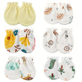 Lot 6 Moufles Bébé – Coton Doux