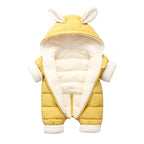 Snowsuit Bébé – Velours Capuche Lapin
