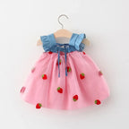 Robe Bébé Fille Cerises – Tenue Estivale Mignonne & Élégante