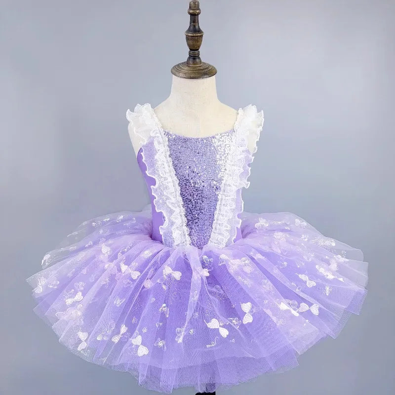 Girls Ballet Performance Costume Vestidos Dance Wear Kids Tutu Ballet Dress Stage Outfit Summer Fashion Princess Dresses