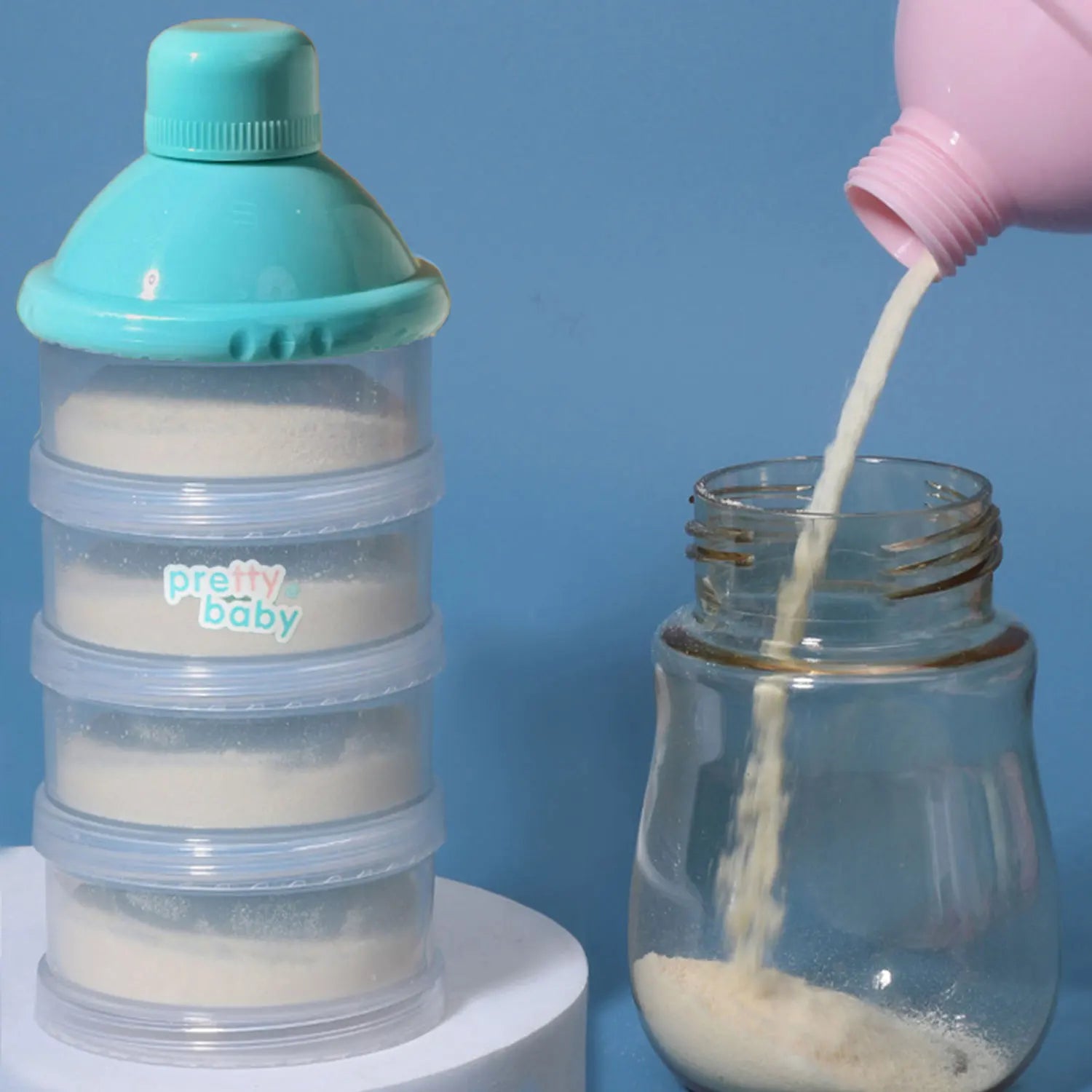 4-Layer Detachable Transparent Multi-layer Milk Powder Box Detachable Baby Milk Powder Compartment Maternal and Child Products